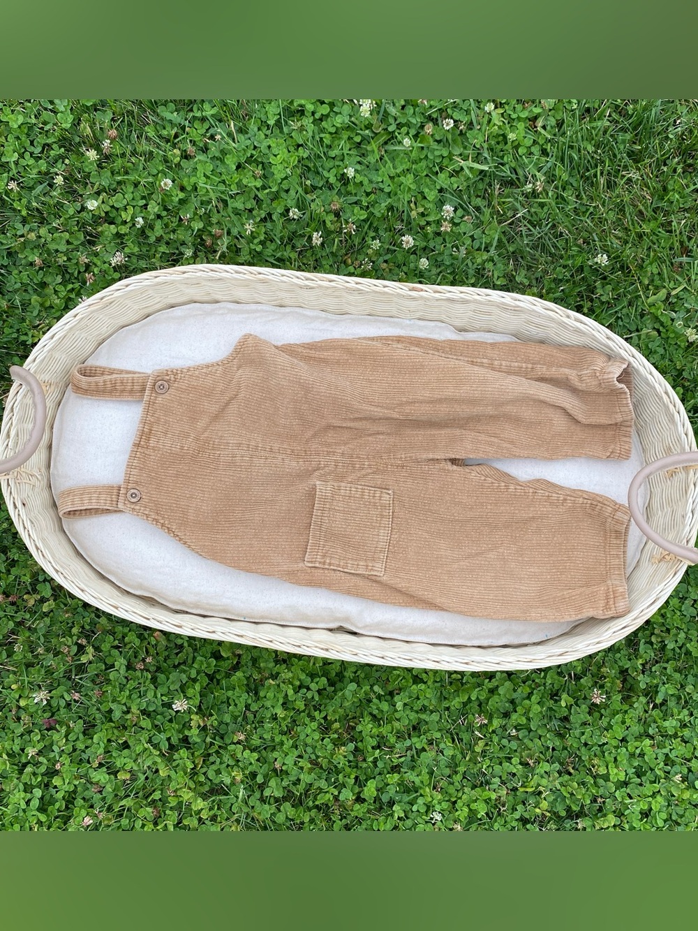 Golden Beige Tan corduroy overalls for toddler